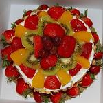 Strawberry Peach Cake