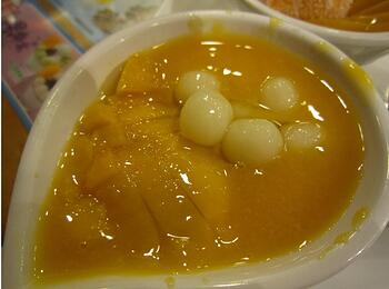 Mango With Rice Glutinous Ball