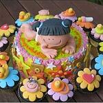 Baby Shower 1st Birthday Cake - I am a Girl