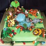 Kids Birthday Cake - Jungle
