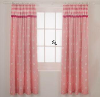 Chad Valley Printed Pink Curtains