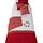Living Satin Floral Red Bed in a Bag -Single