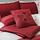 Living Satin Floral Red Bed in a Bag -Single