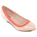 Velvet Celena Two Coloured Patent Kitten Heels