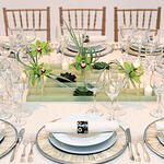 Square Tables with setting