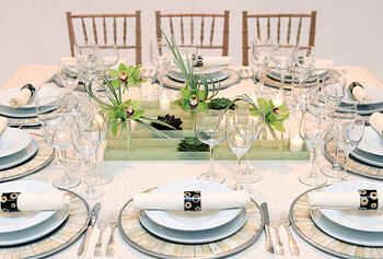 Square Tables with setting