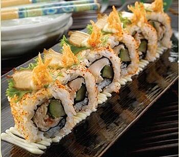 Awabi To Kani Roll