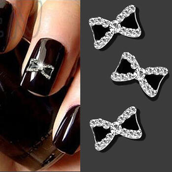 Manicure Metal Bow Knot