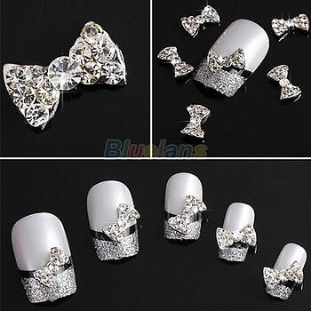 Manicure Metal Bow Tie