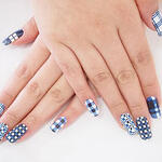 Zappy Blue Nail Sticker