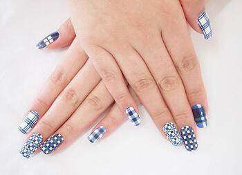 Zappy Blue Nail Sticker