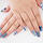 Zappy Blue Nail Sticker
