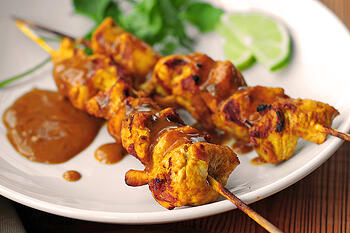 Satay Chicken 1 Set 10 Sticks