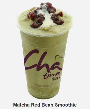 Matcha Red Bean Smoothie