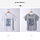 Floral Rectangular Printing Short Sleeve T Shirt
