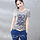 Floral Rectangular Printing Short Sleeve T Shirt