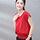Red Blouse With Short Sleeve