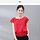 Red Blouse With Short Sleeve