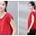 Red Blouse With Short Sleeve