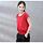 Red Blouse With Short Sleeve