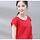 Red Blouse With Short Sleeve