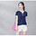Small V Short Sleeve T Shirt - Blue M