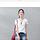 Small V Short Sleeve T Shirt -White L